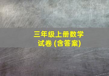 三年级上册数学试卷 (含答案)